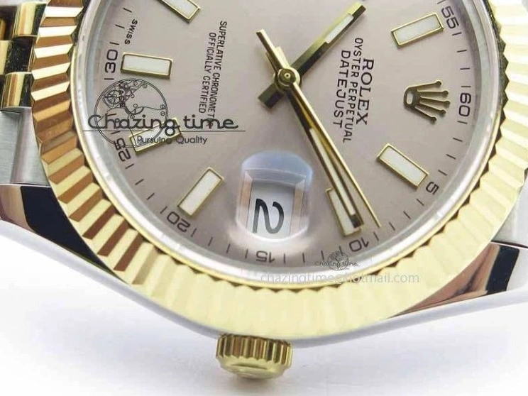 1222 Sleek DateJust II 41mm SS YG BP Maker Best Edition Silver Dial On Jubilee Bracelet A 3675